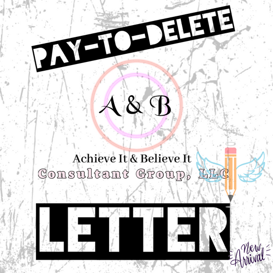 Pay to Delete Letter