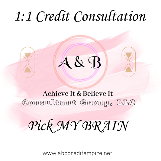 1:1 Pick My Brain Credit Consultation